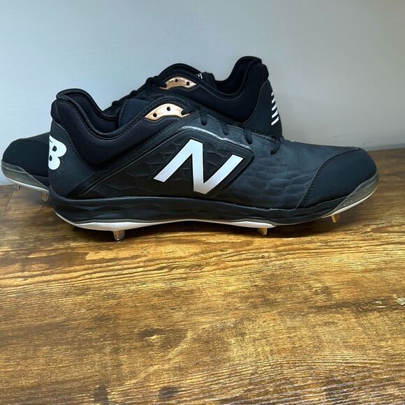 New Balance Mens Baseball Football Cleats size 16 L3000SK4 Black Low Top - Picture 4 of 10